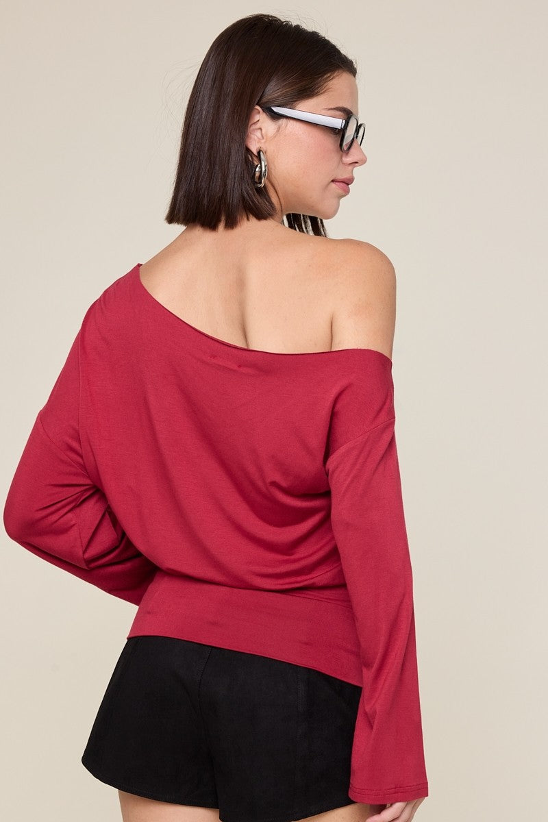slouchy shoulder top
