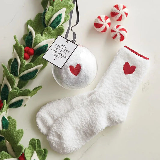 cozy sock ornaments