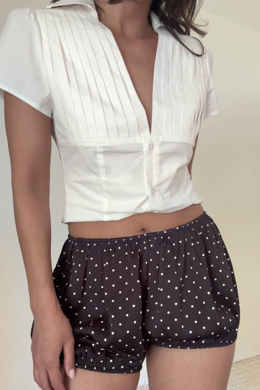 polka dot bloomer shorts