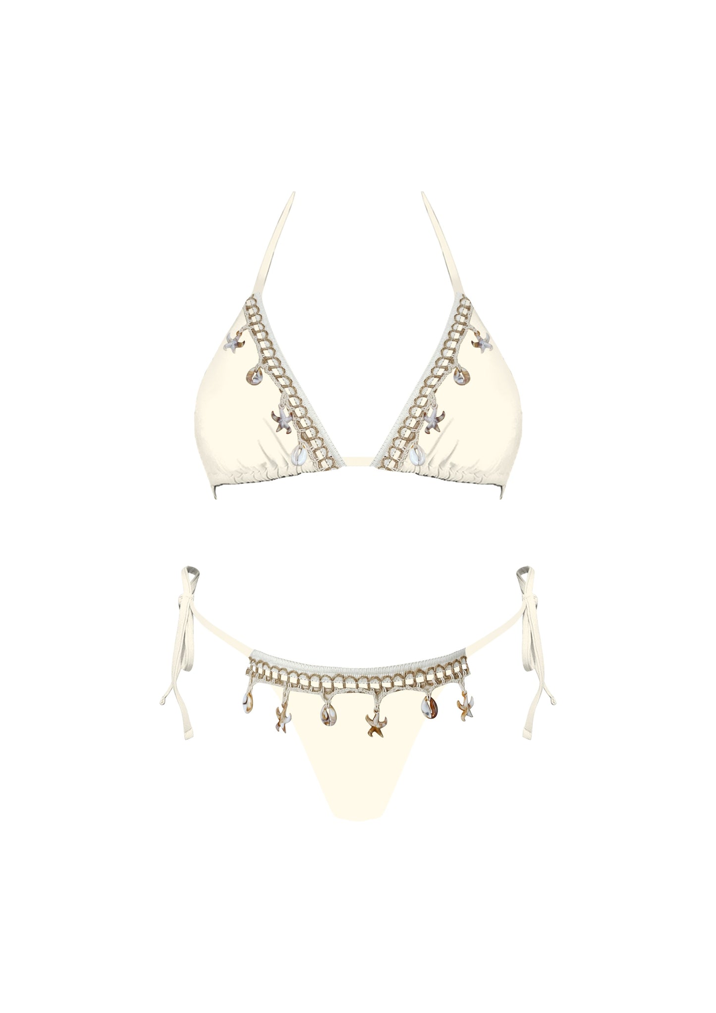 seashell charm bikini