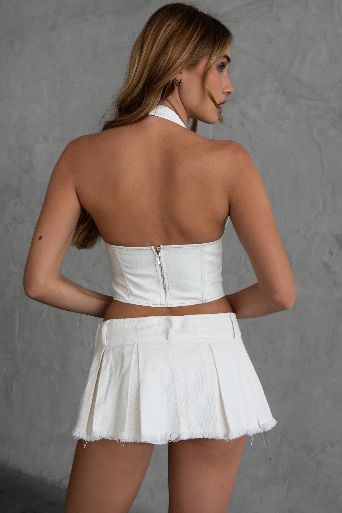 elena low rise mini skort