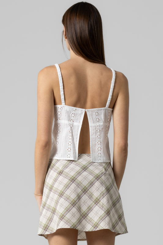 summer eyelet tank
