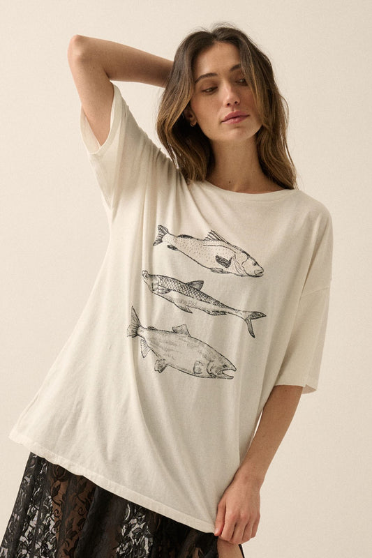 three fishies tshirt