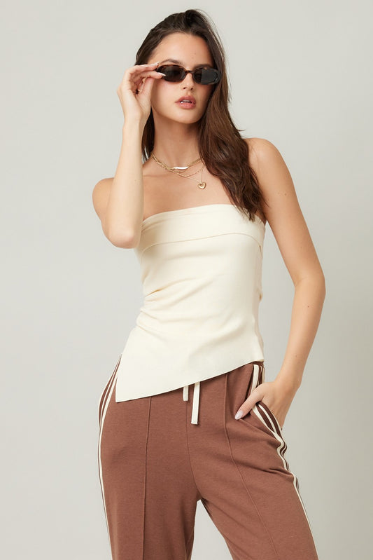 take u back strapless top