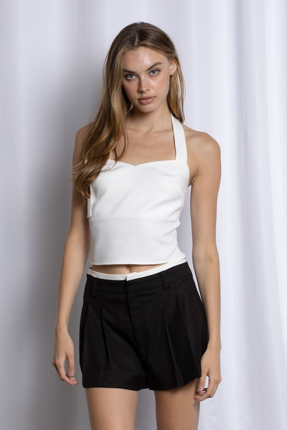 Cara buckle halter top