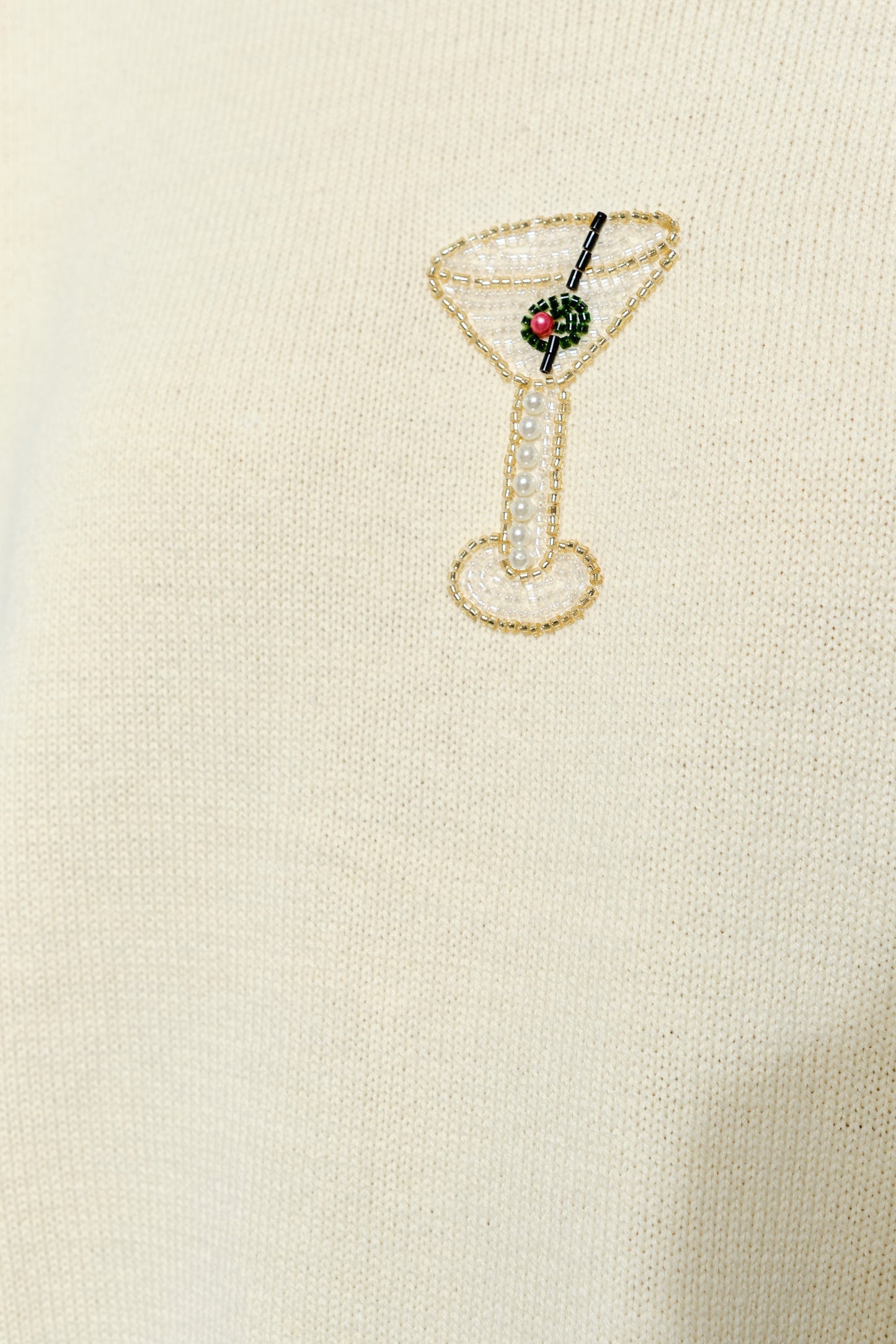 martini beaded sweater