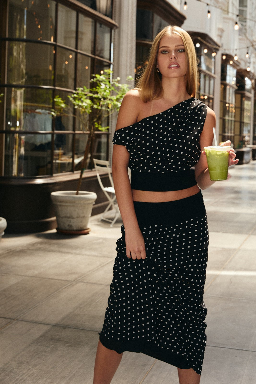 influence me polka skirt set