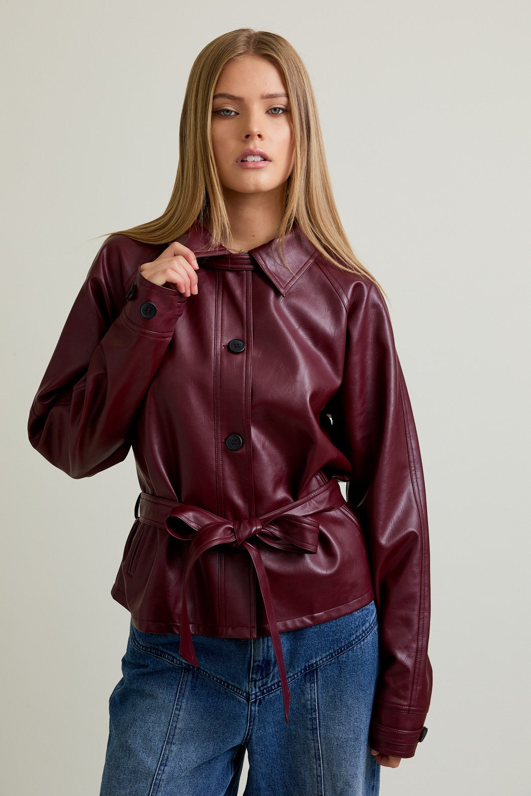 bonfire crop trench coat