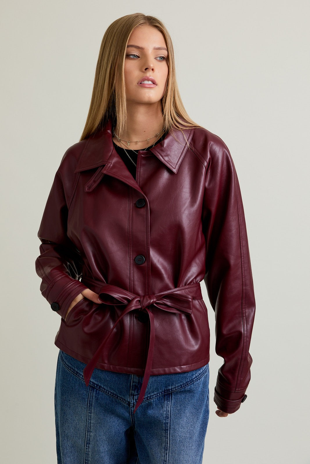 bonfire crop trench coat