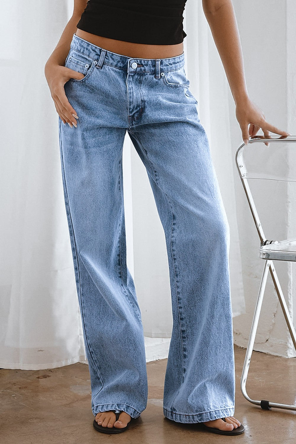 low rise baggy jeans