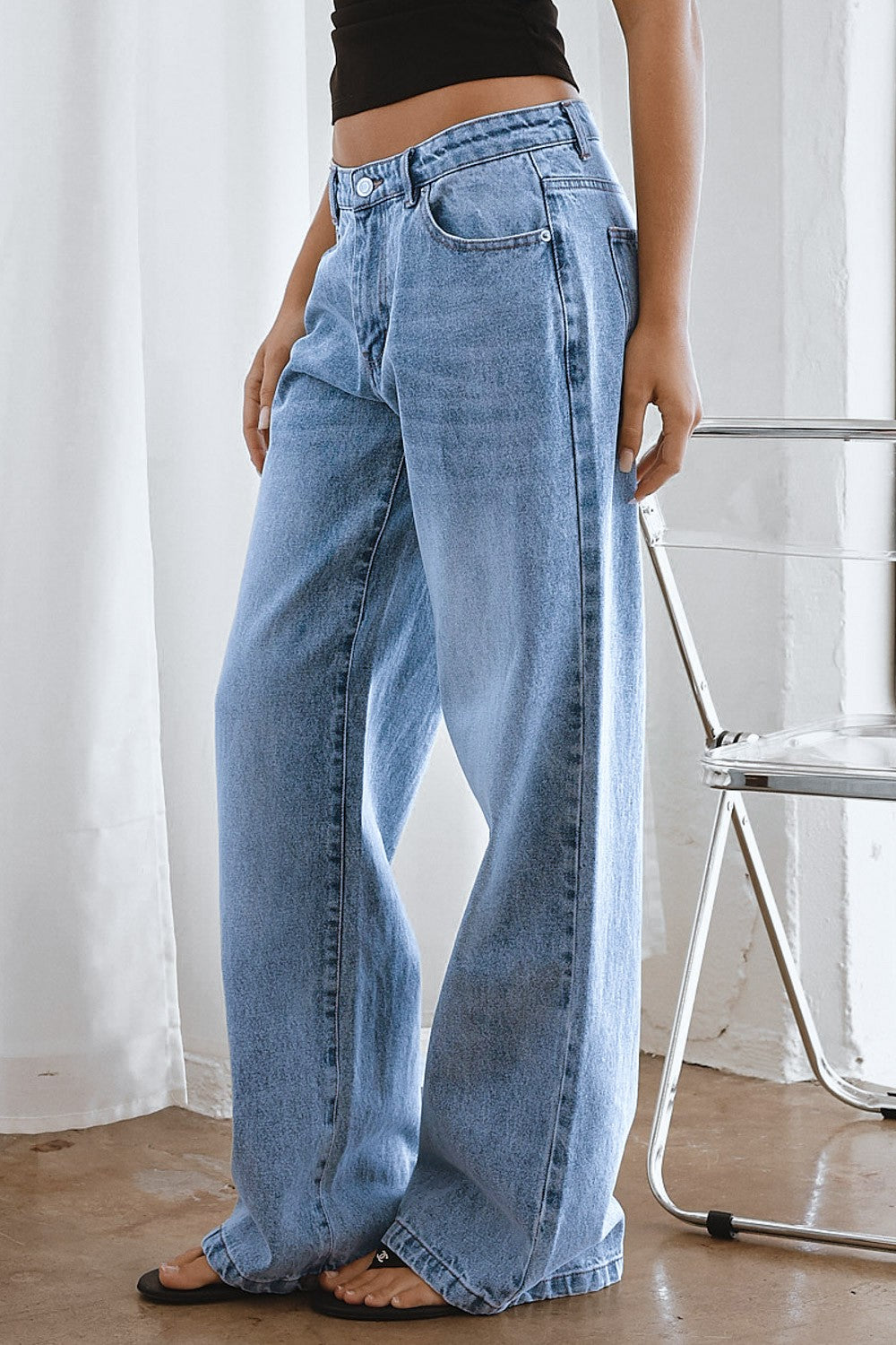 low rise baggy jeans