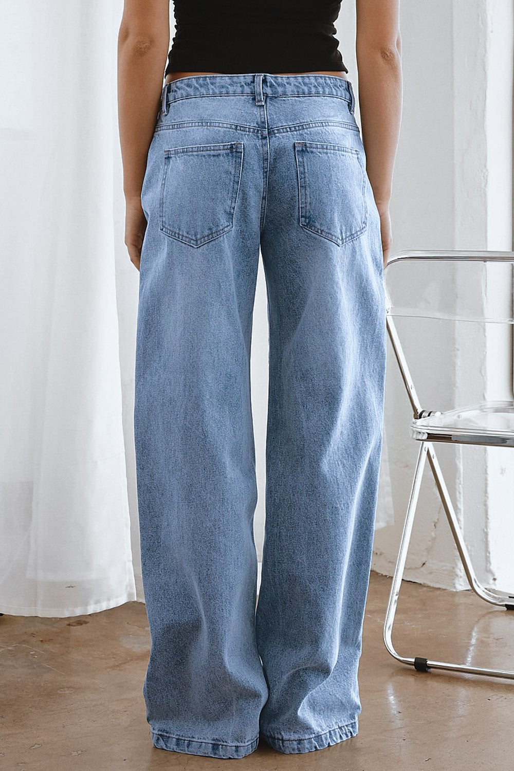 low rise baggy jeans