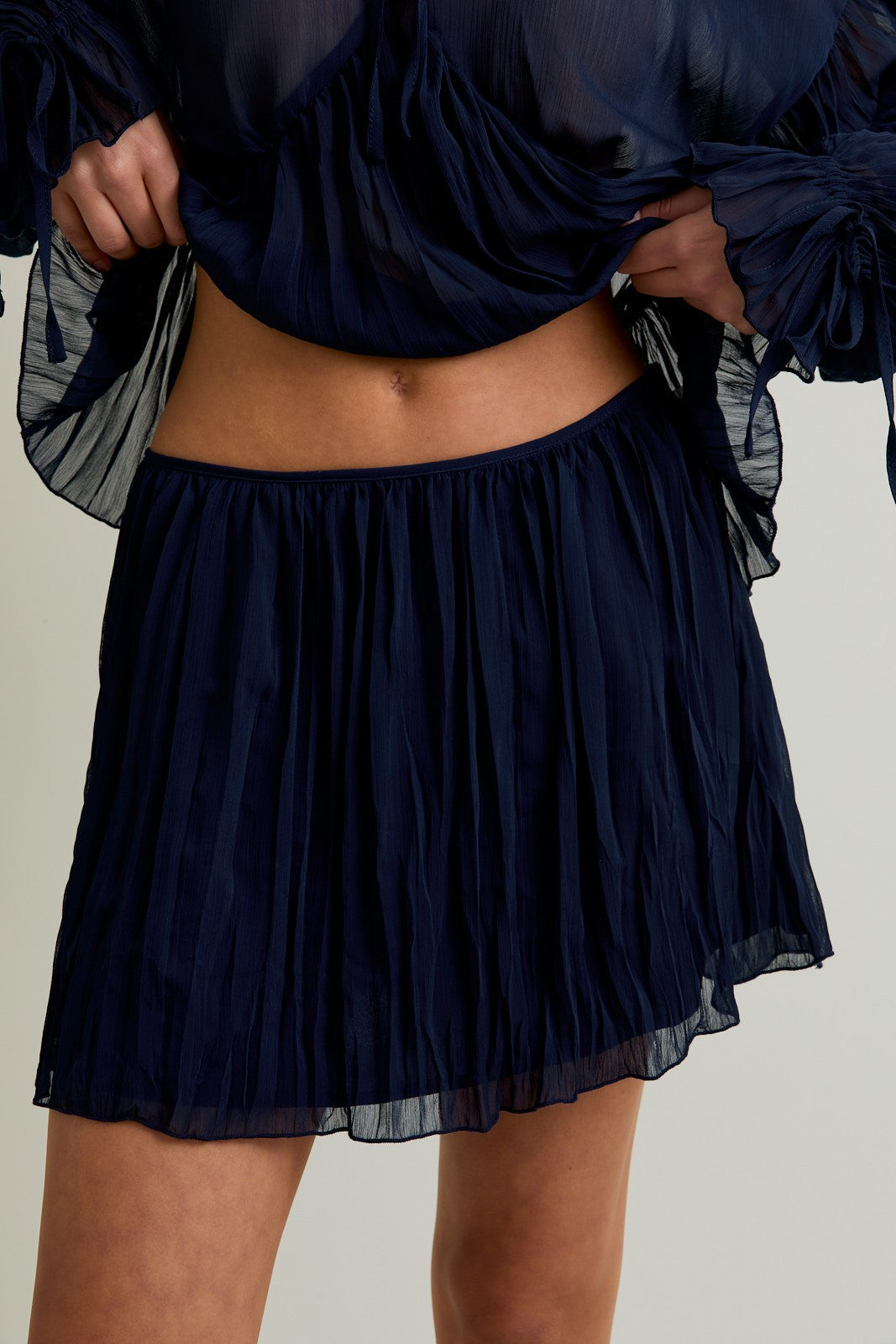midnight kisses top & skirt set