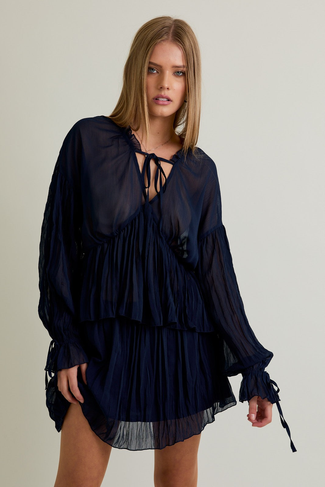 midnight kisses top & skirt set