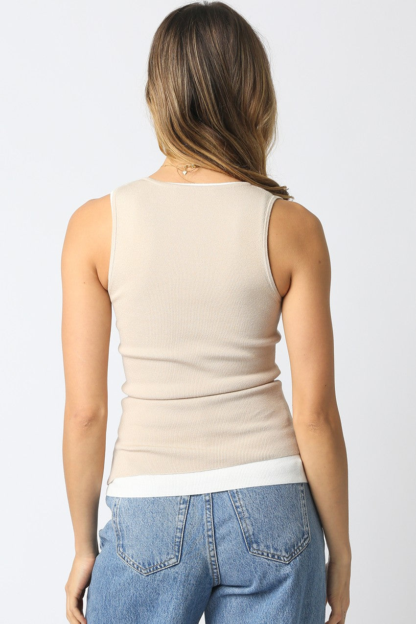 double layer tank top