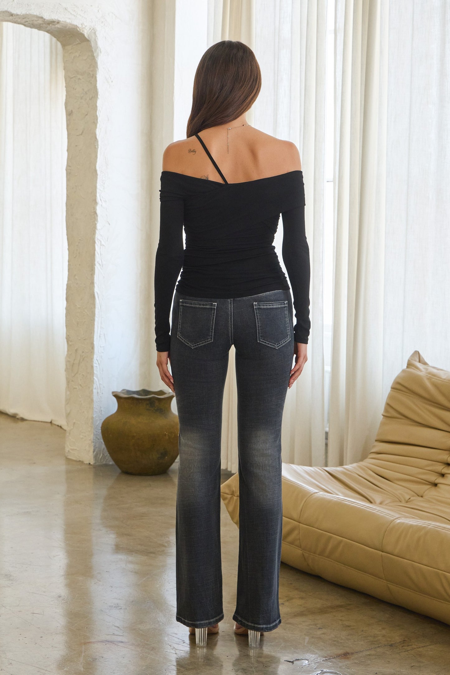 That's so true chain off the shoulder top