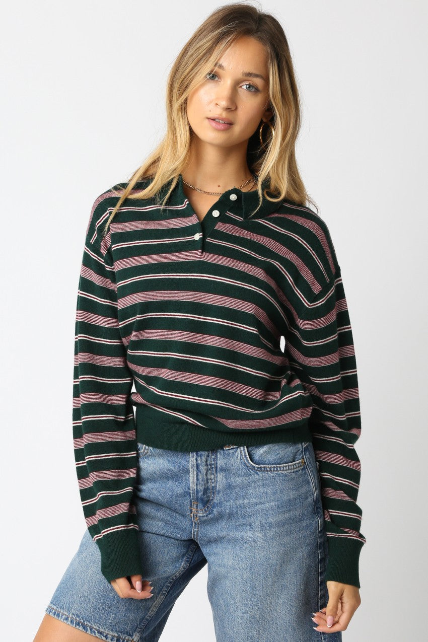 kathy stripe polo