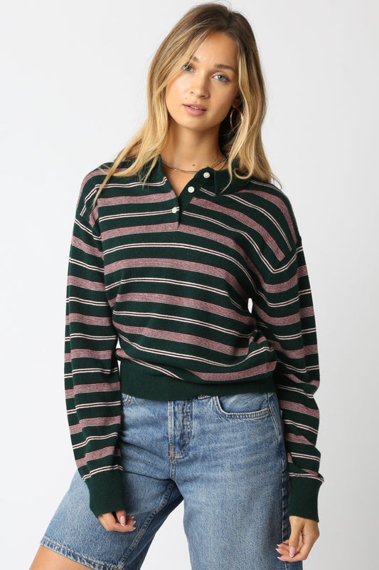 kathy stripe polo