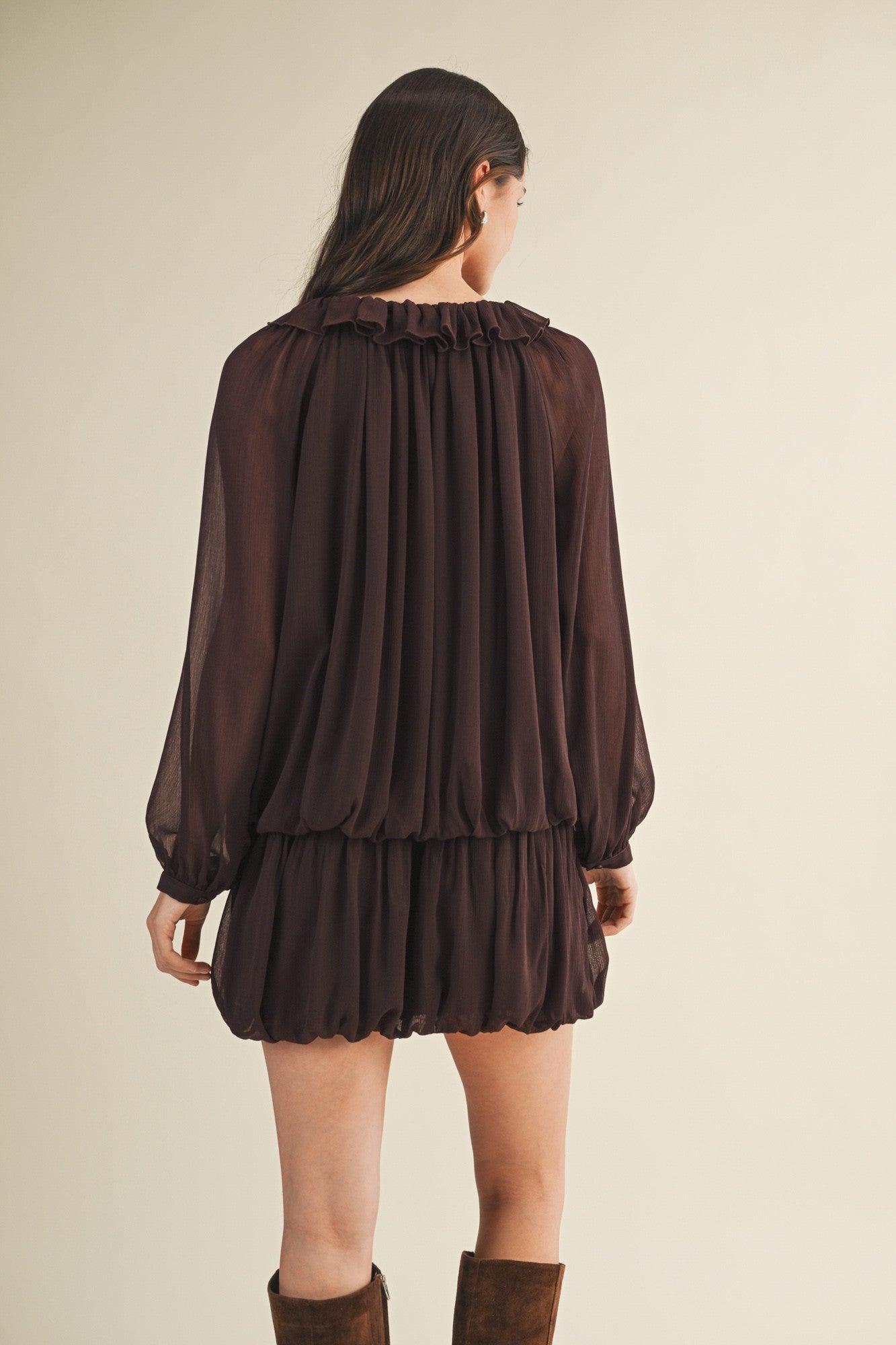spiced latte mini dress