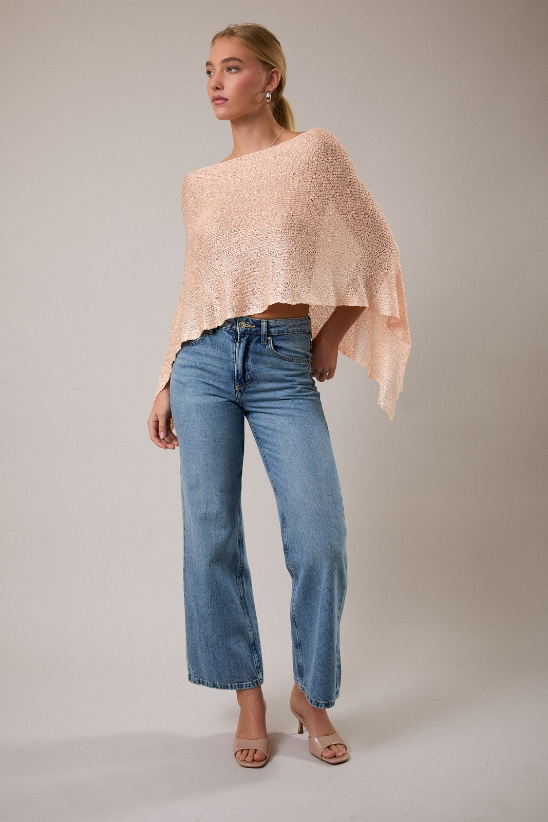 glitter poncho
