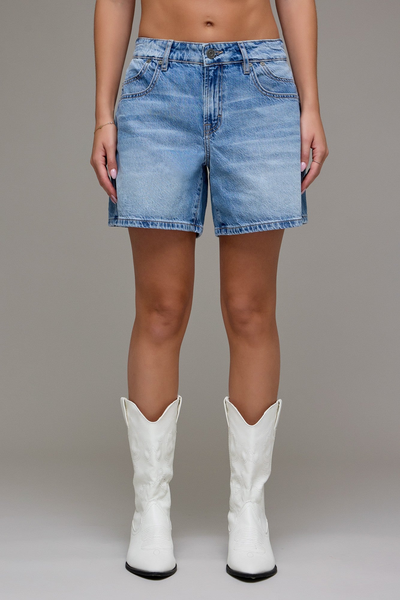 alix denim shorts
