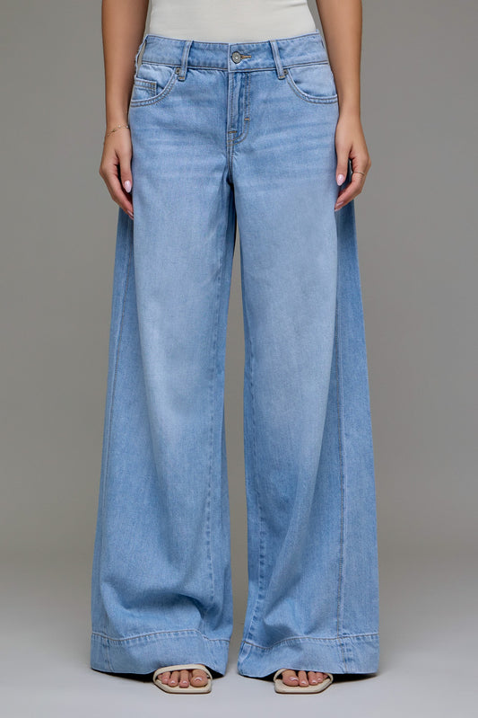 low rise wide leg jeans