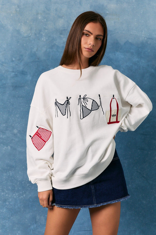 usa summer crewneck