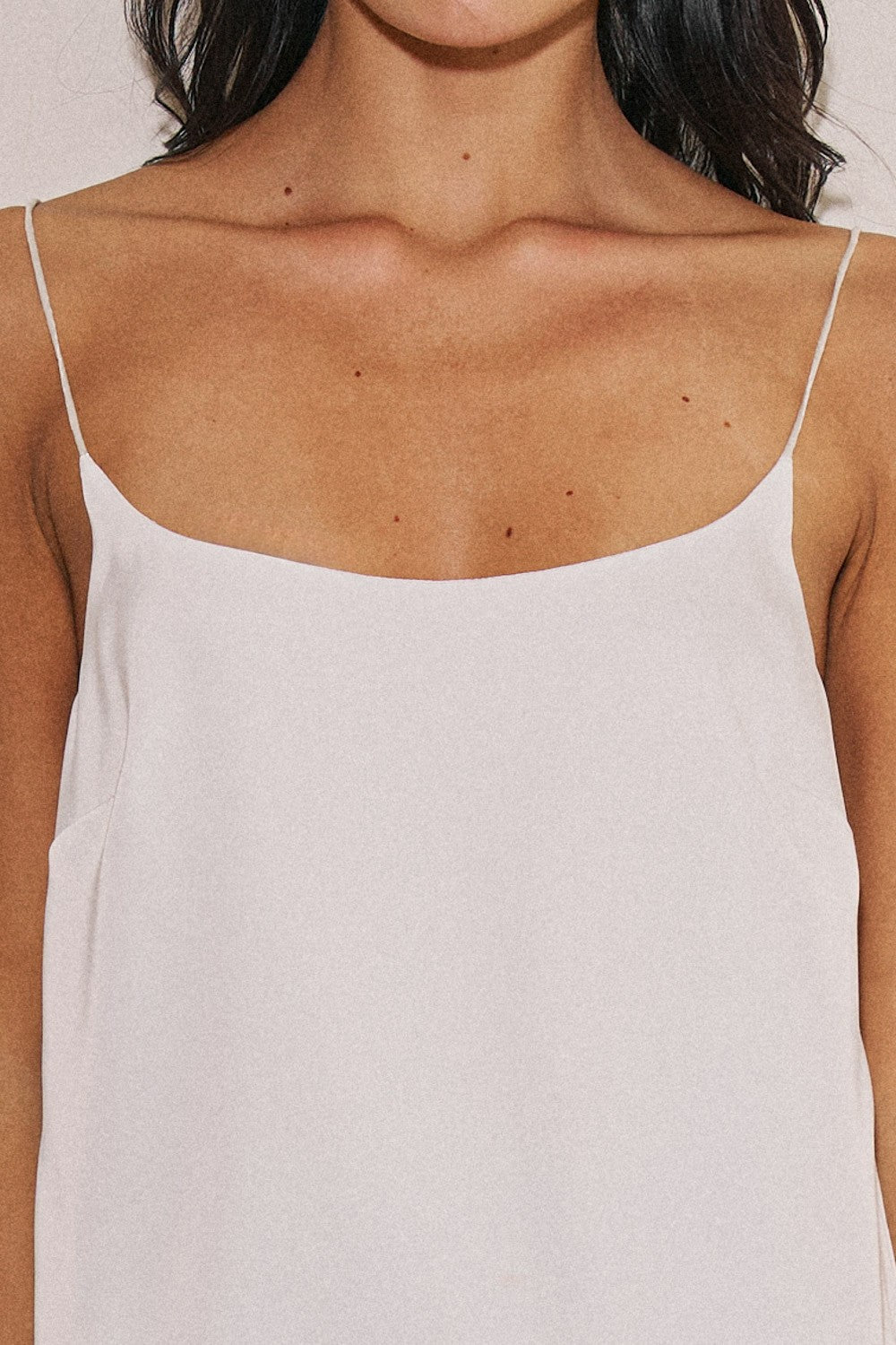 sleek satin tank