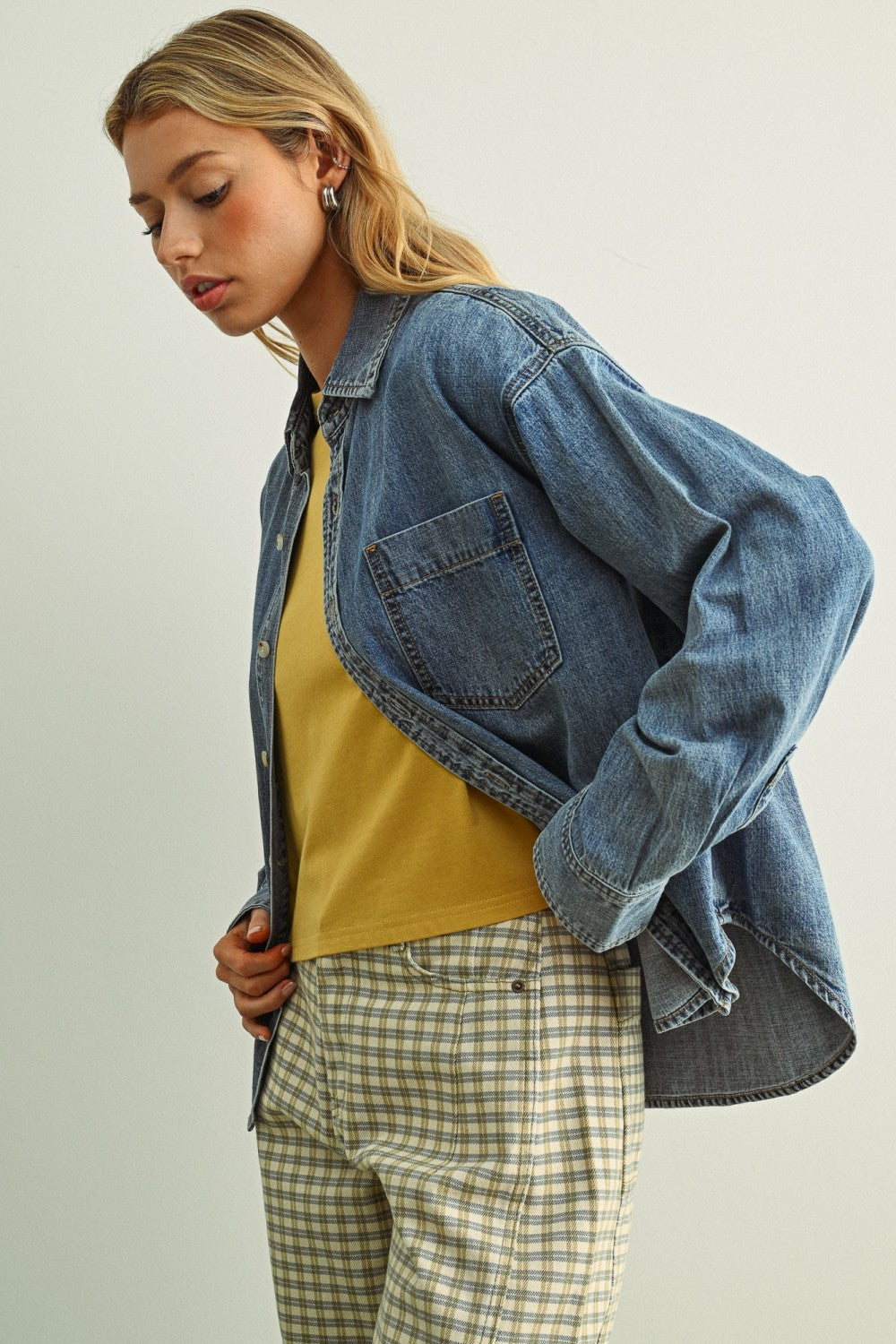 sweet escape denim shirt
