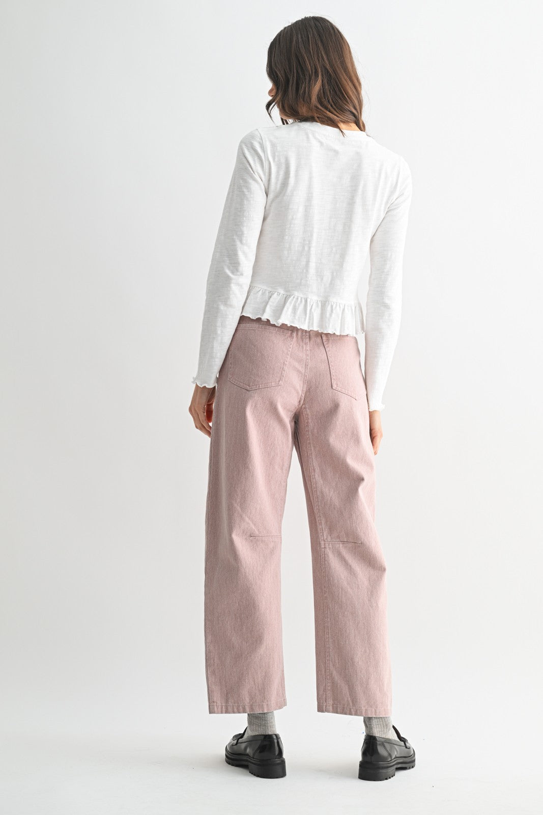 slub long sleeve top