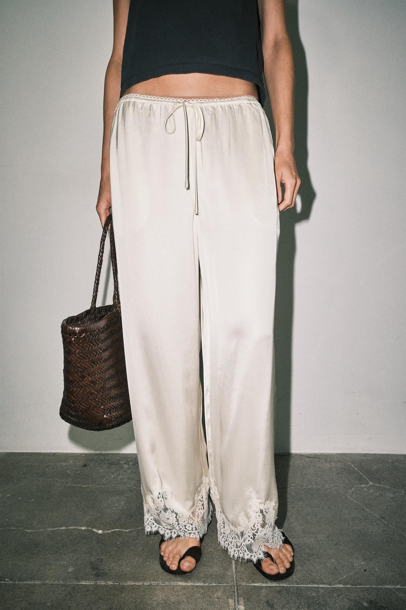 malibu satin pants
