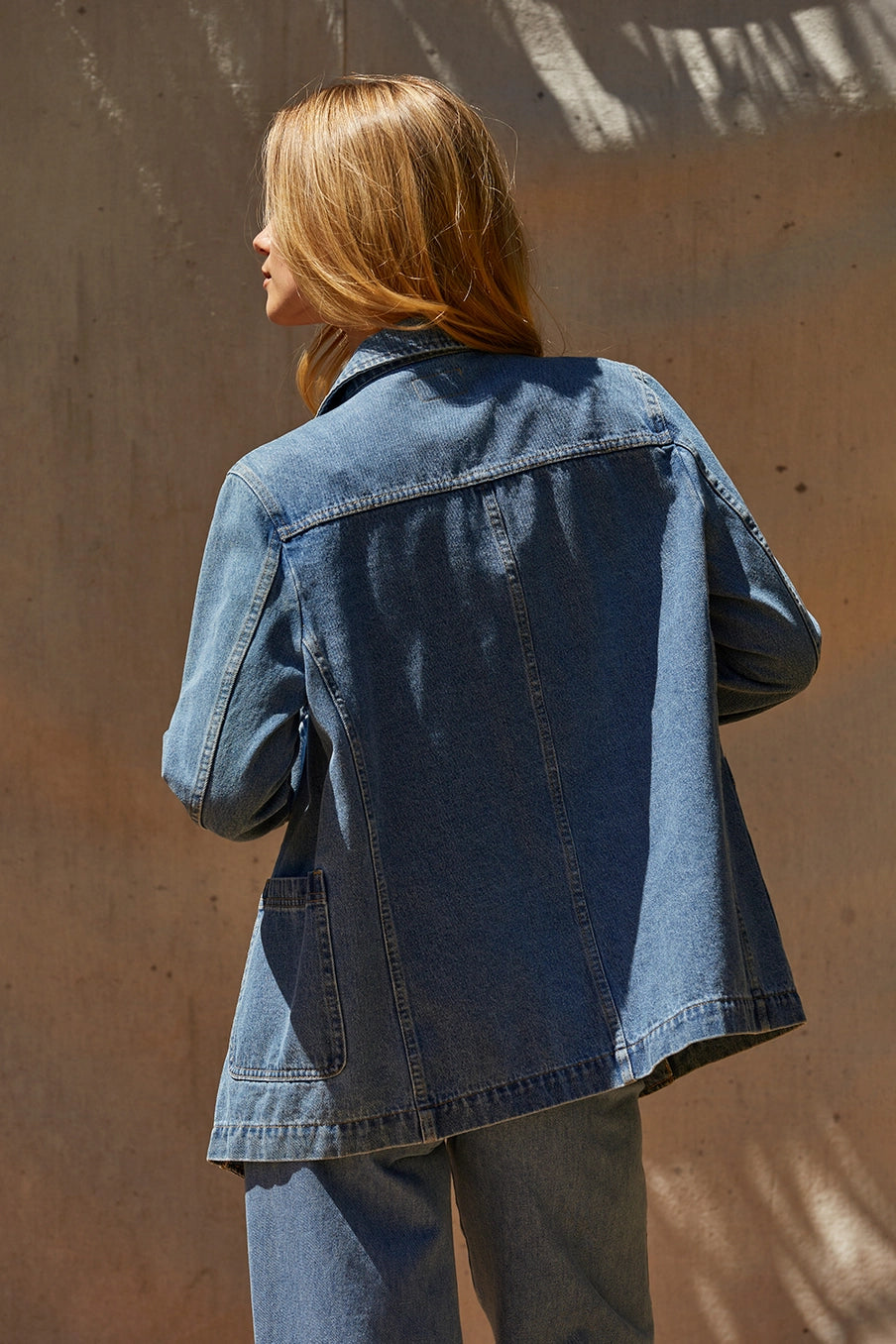 brandi denim blazer jacket