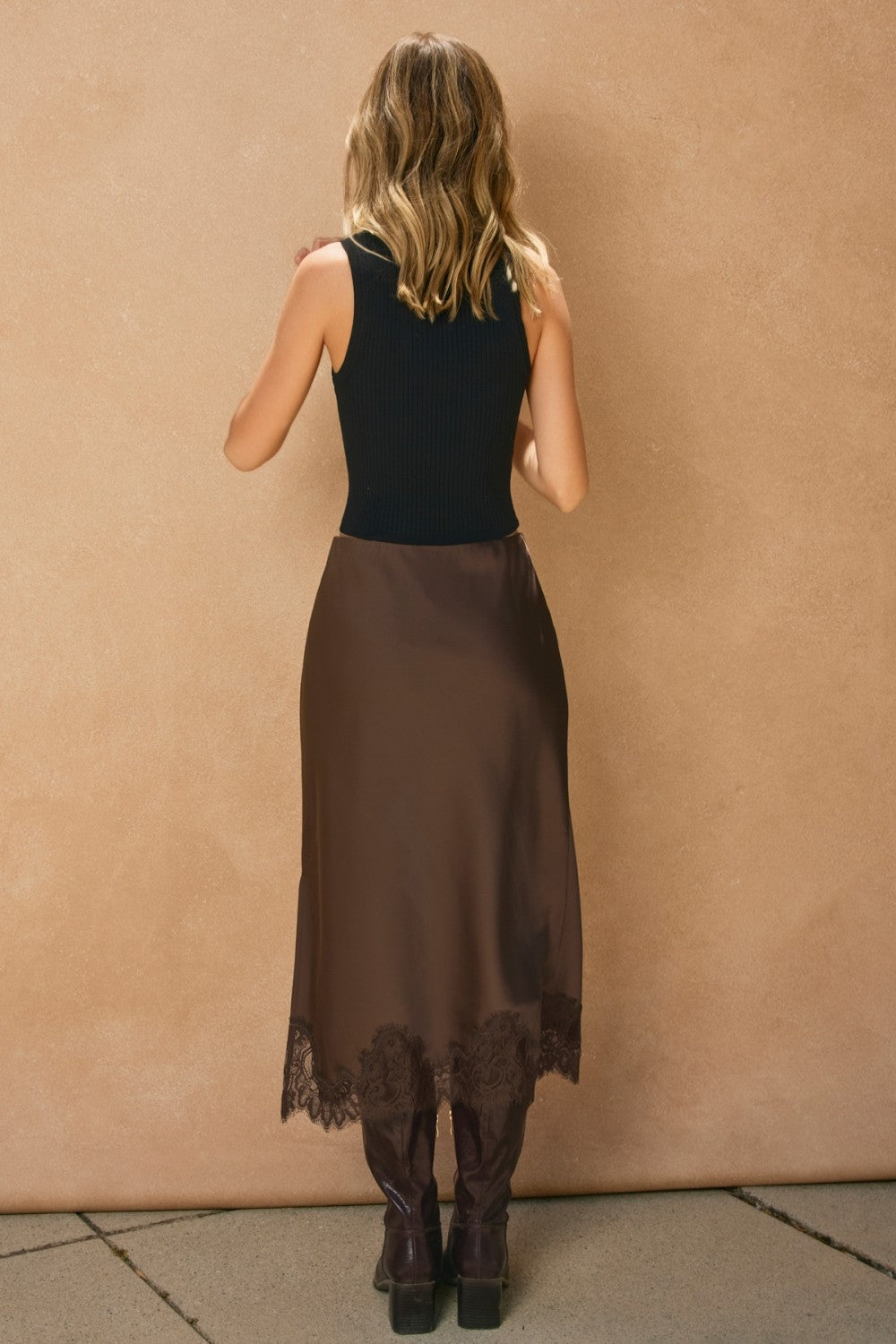 hot coco midi skirt