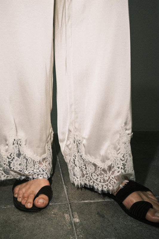 malibu satin pants