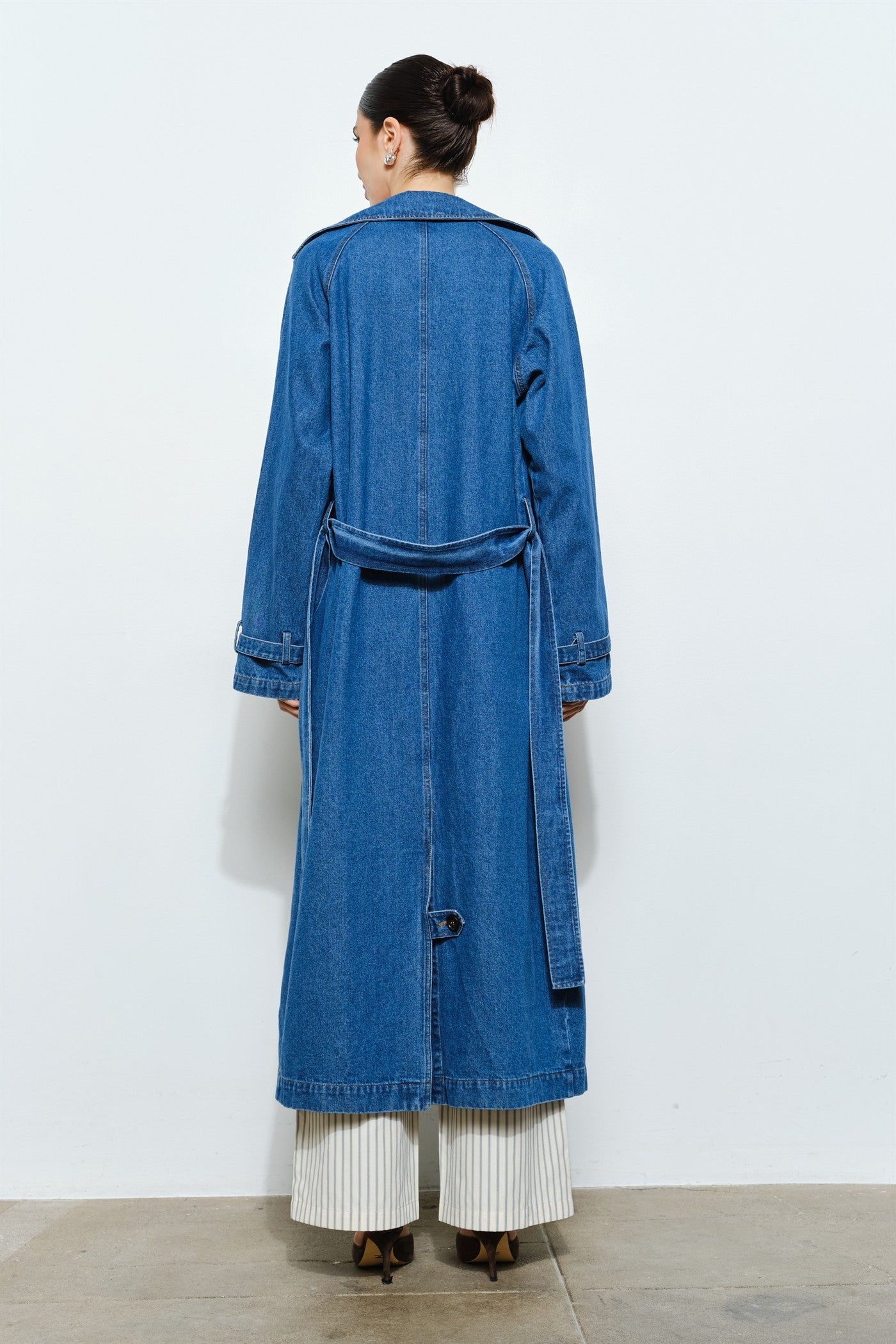 denim trench coat