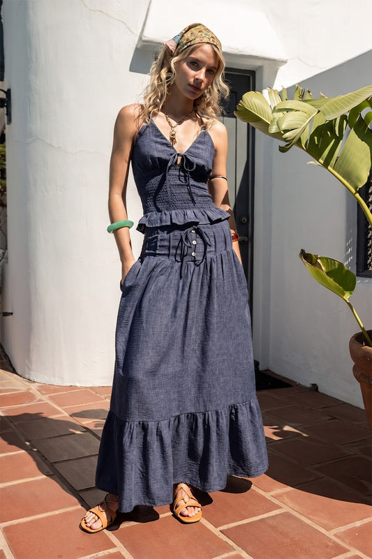 riviera maxi skirt
