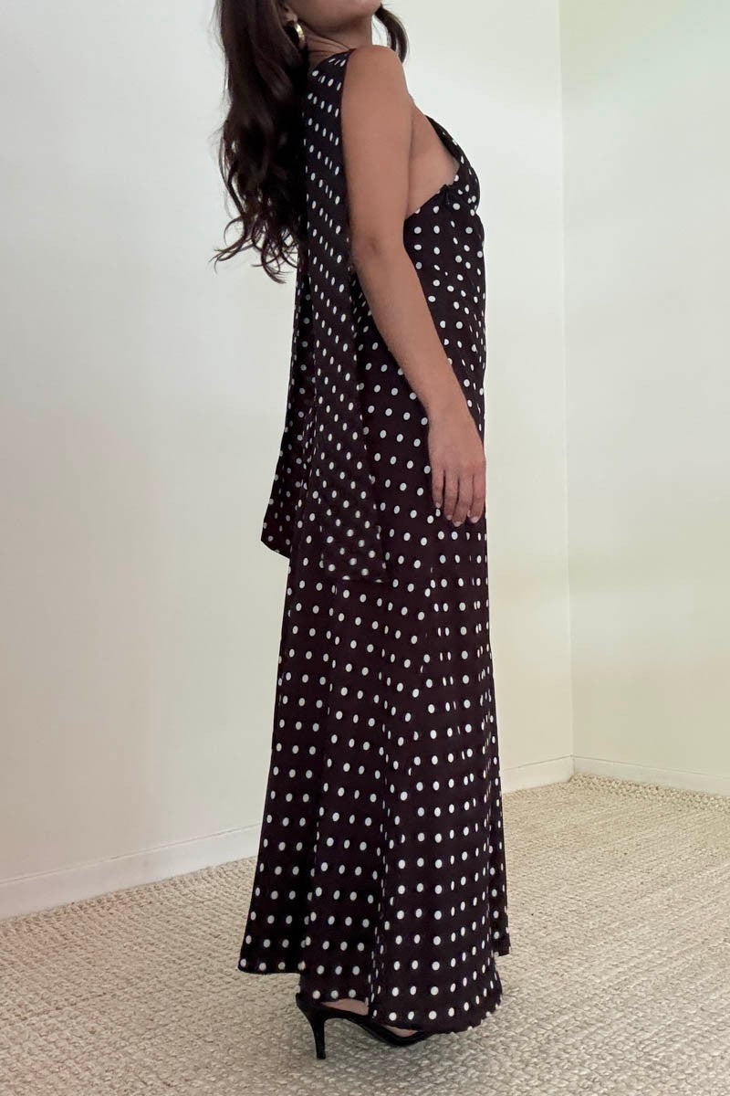 darling dots maxi dress