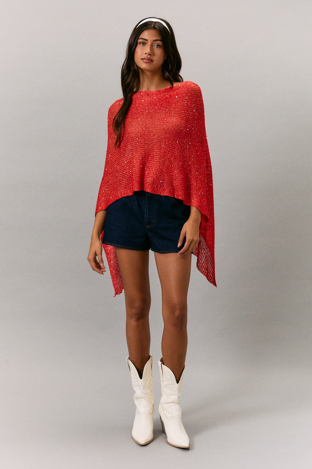glitter poncho