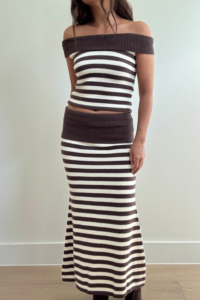 highlands knit skirt set