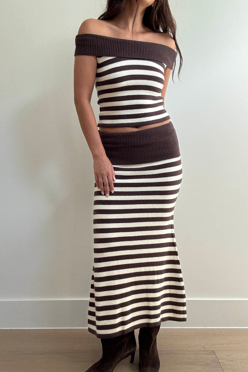 highlands knit skirt set