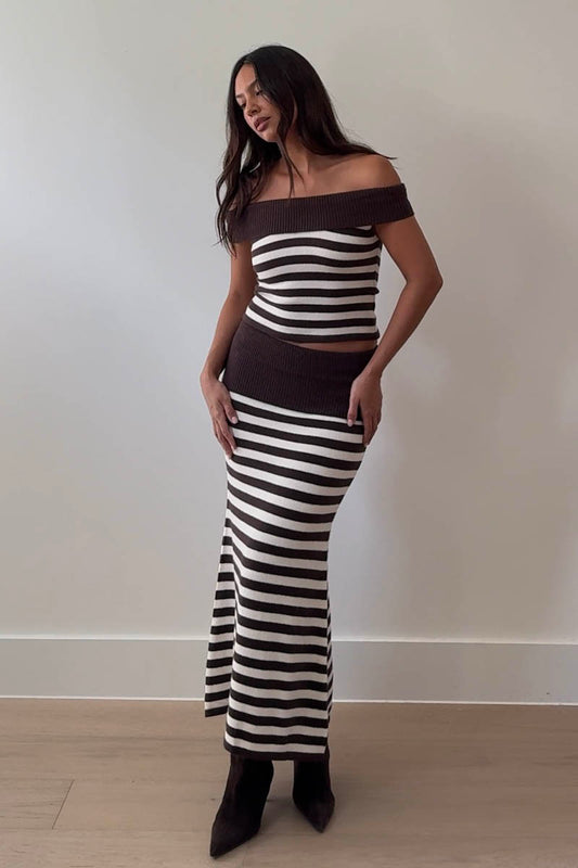 highlands knit skirt set