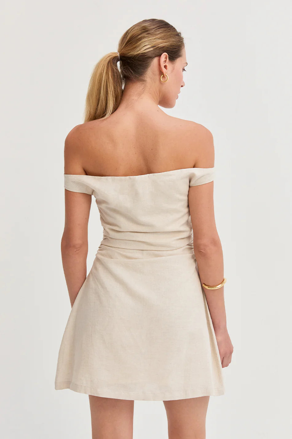 talia linen mini dress