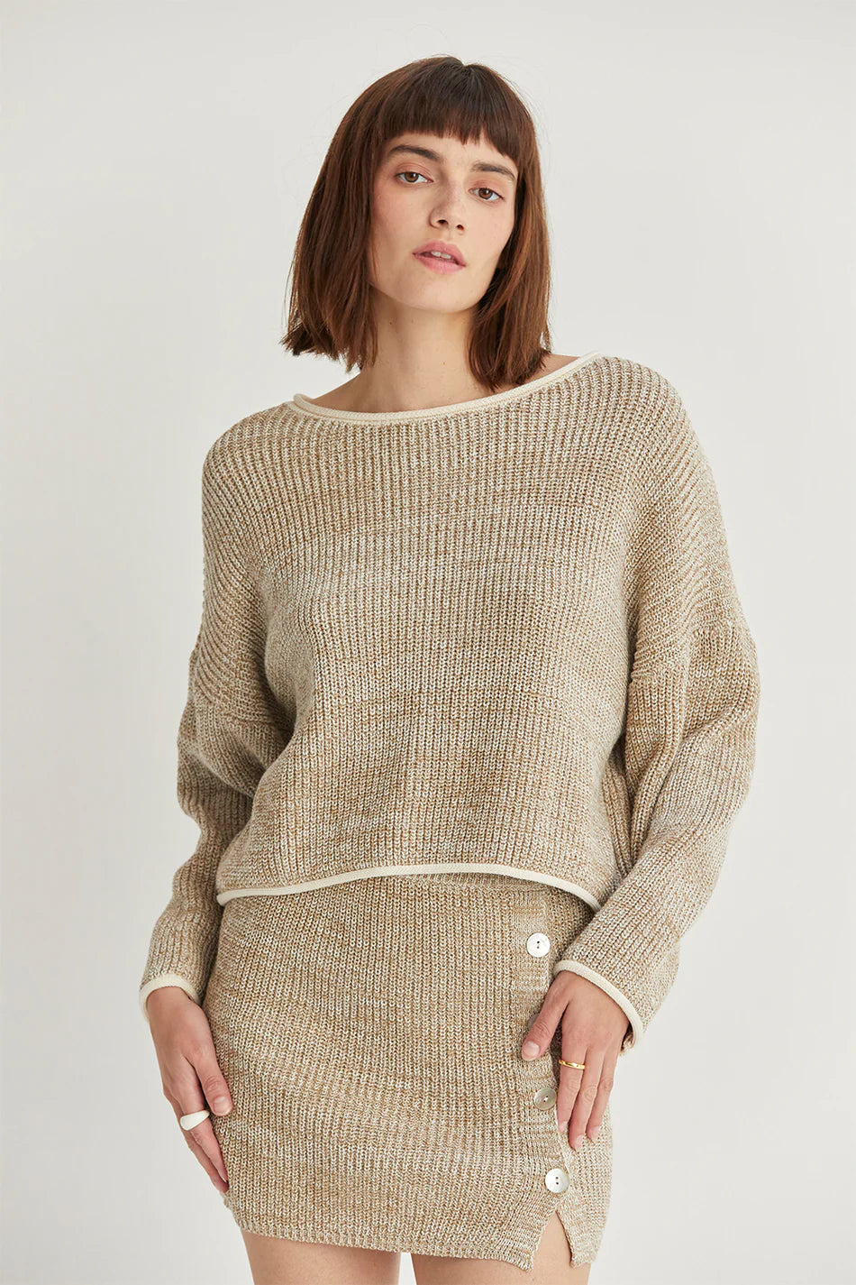 charlie two tone sweater