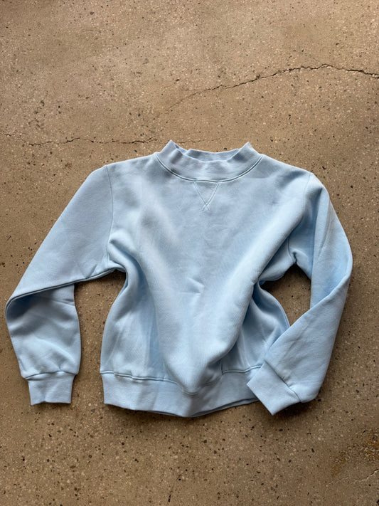 mock neck sweatshirt