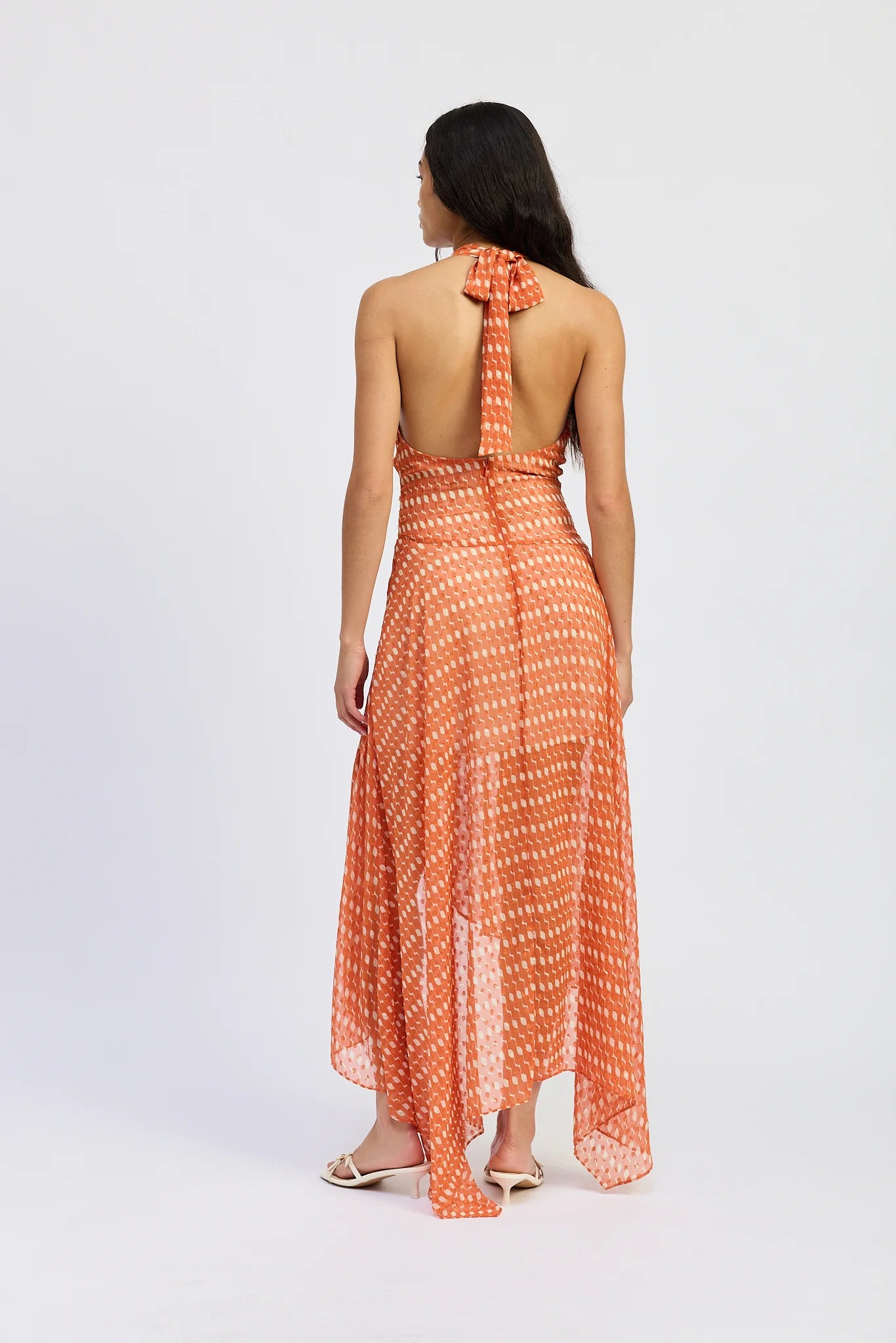 aperol spritz maxi dress