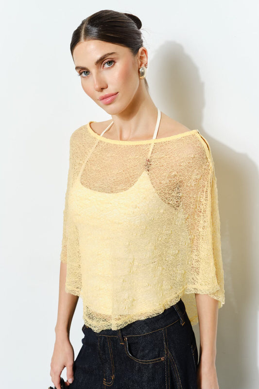 sunshine lace poncho