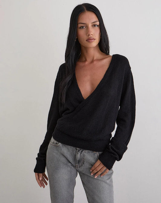 saroya wrap sweater