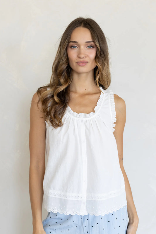 cotton ruffle top