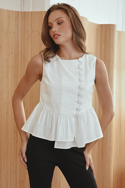 audrey button top