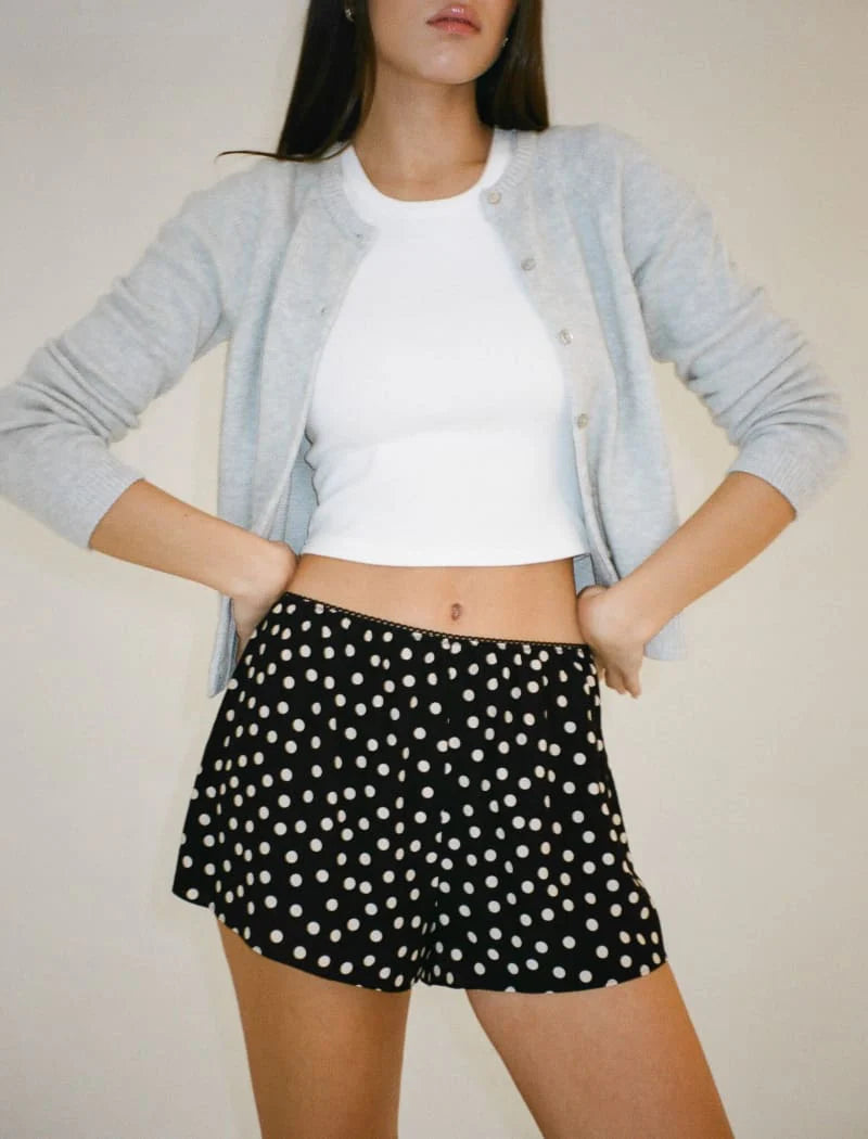 bloom polka shorts